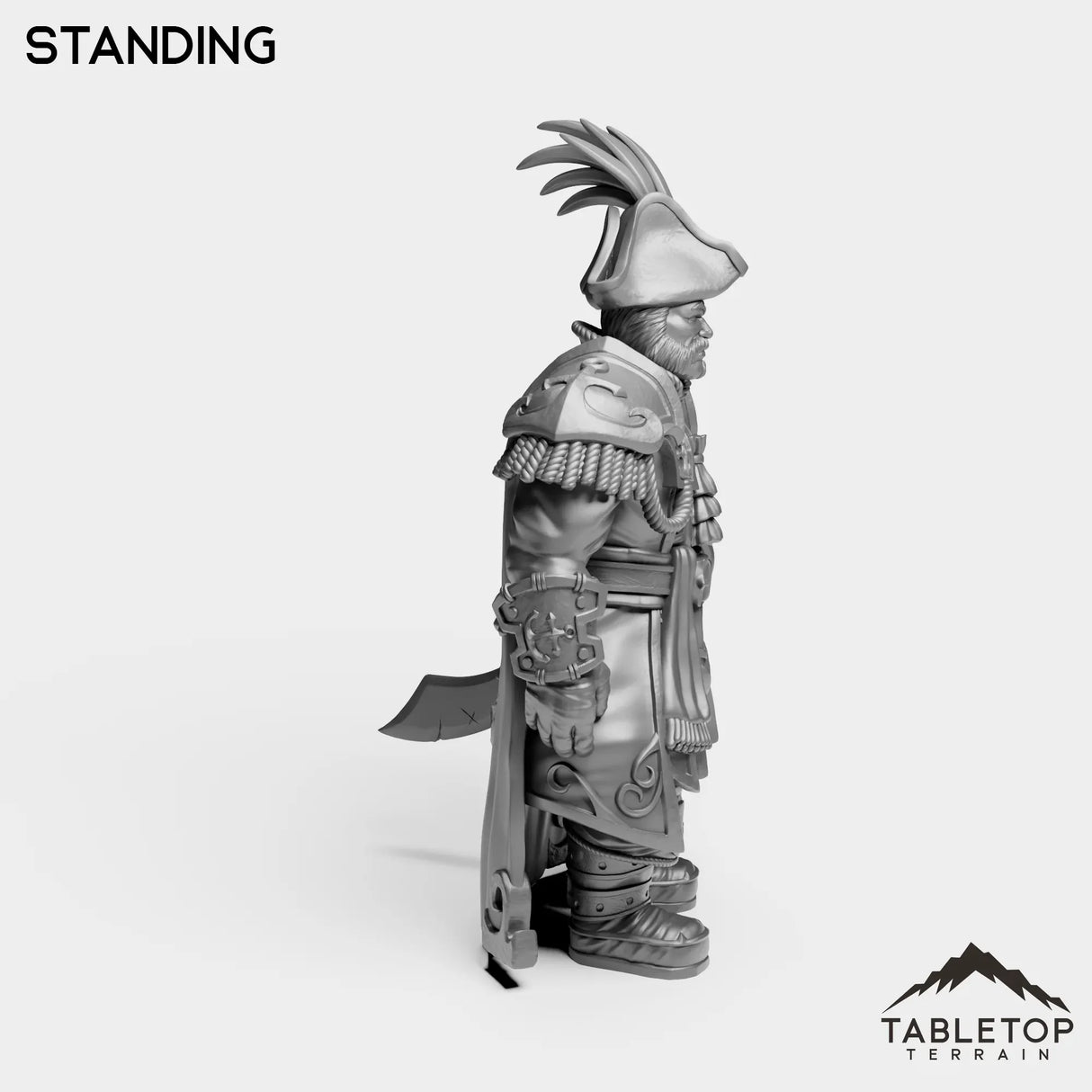 Tabletop Terrain Miniature Sailor Admiral