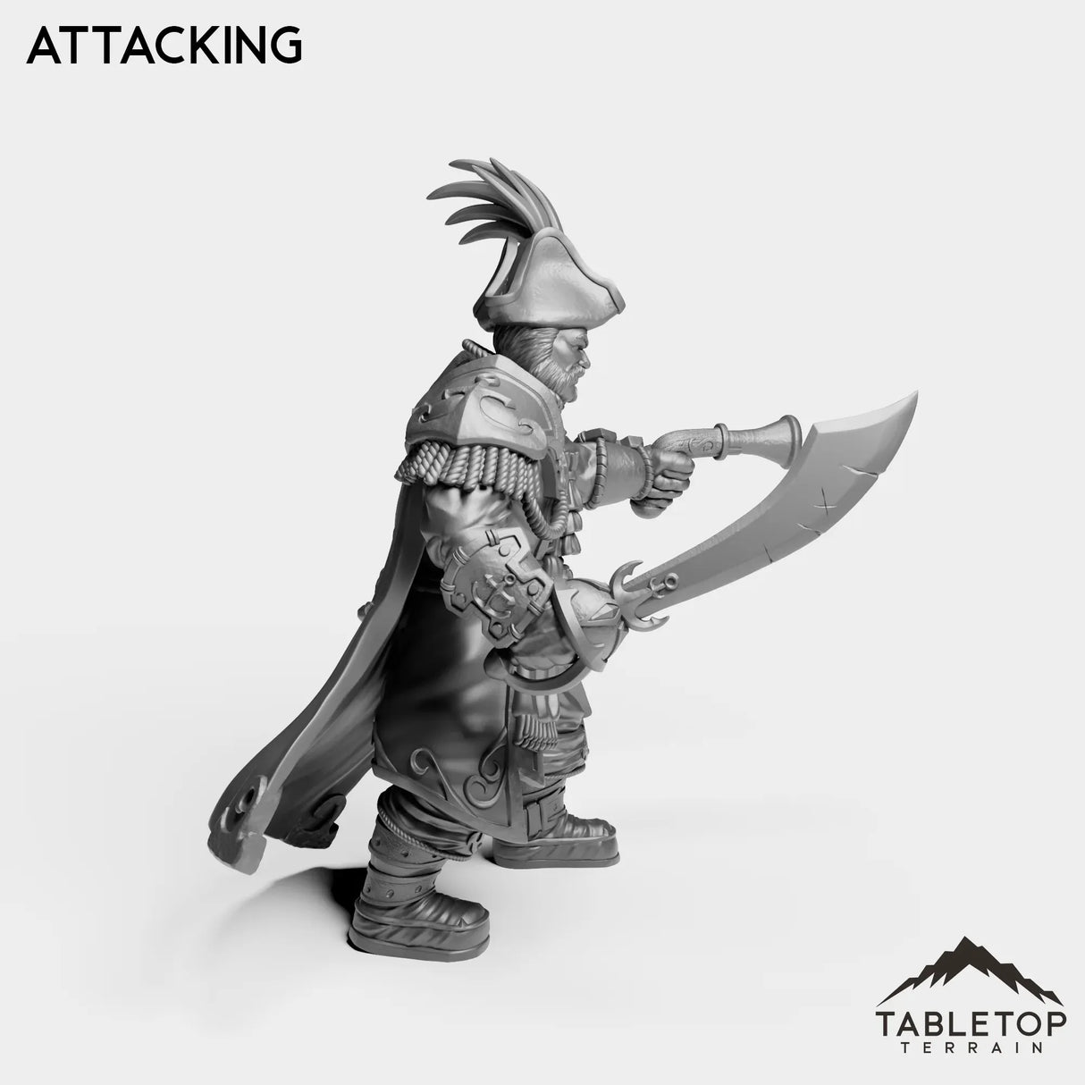 Tabletop Terrain Miniature Sailor Admiral