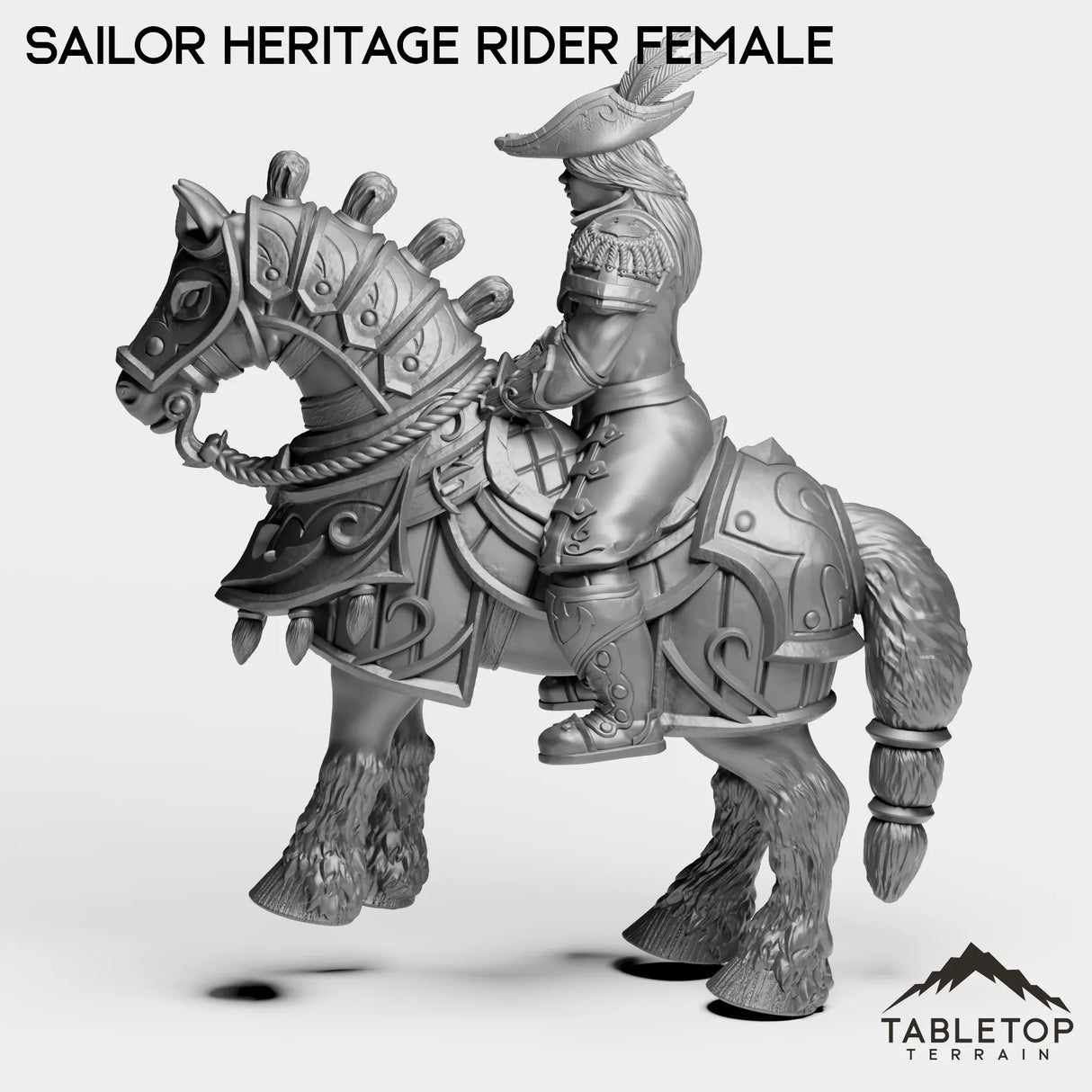 Tabletop Terrain Miniature Sailor Heritage Rider Female