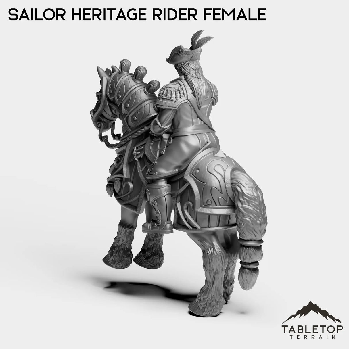 Tabletop Terrain Miniature Sailor Heritage Rider Female