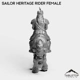 Tabletop Terrain Miniature Sailor Heritage Rider Female