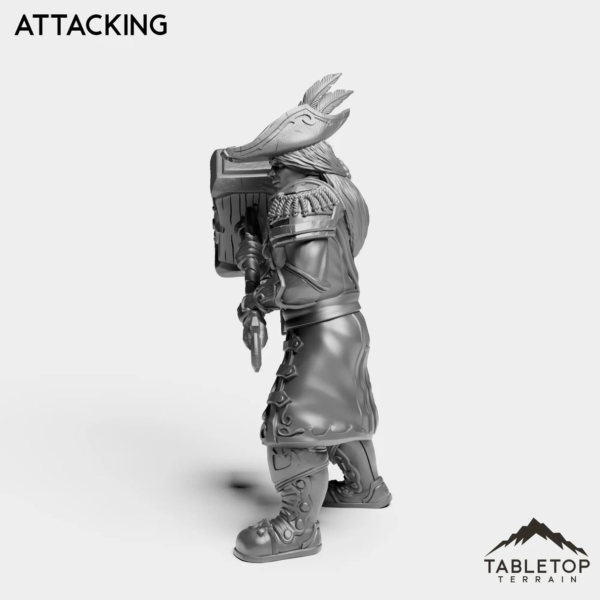 Tabletop Terrain Miniature Sailor Heritage Warrior Female