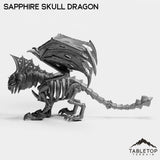 Tabletop Terrain Miniature Sapphire Skull Dragon