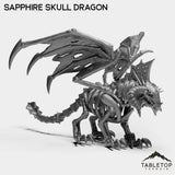 Tabletop Terrain Miniature Sapphire Skull Dragon