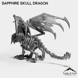 Tabletop Terrain Miniature Sapphire Skull Dragon