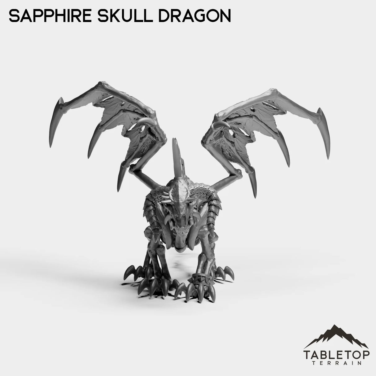 Tabletop Terrain Miniature Sapphire Skull Dragon