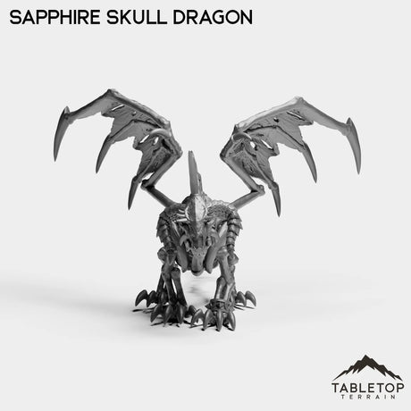 Tabletop Terrain Miniature Sapphire Skull Dragon