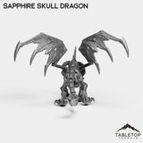 Tabletop Terrain Miniature Sapphire Skull Dragon