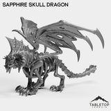 Tabletop Terrain Miniature Sapphire Skull Dragon