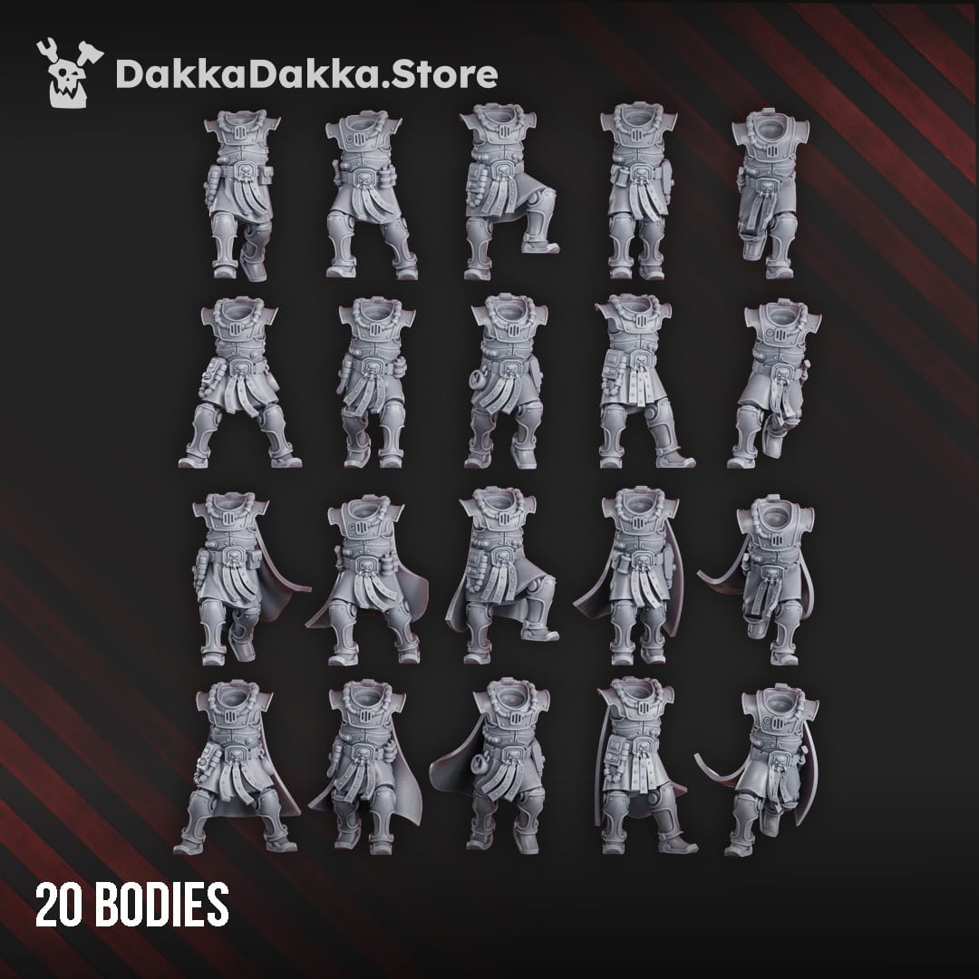 Tabletop Terrain Miniature Satellitum Mechguards Range Squad (build kit)