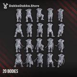 Tabletop Terrain Miniature Satellitum Mechguards Range Squad (build kit)