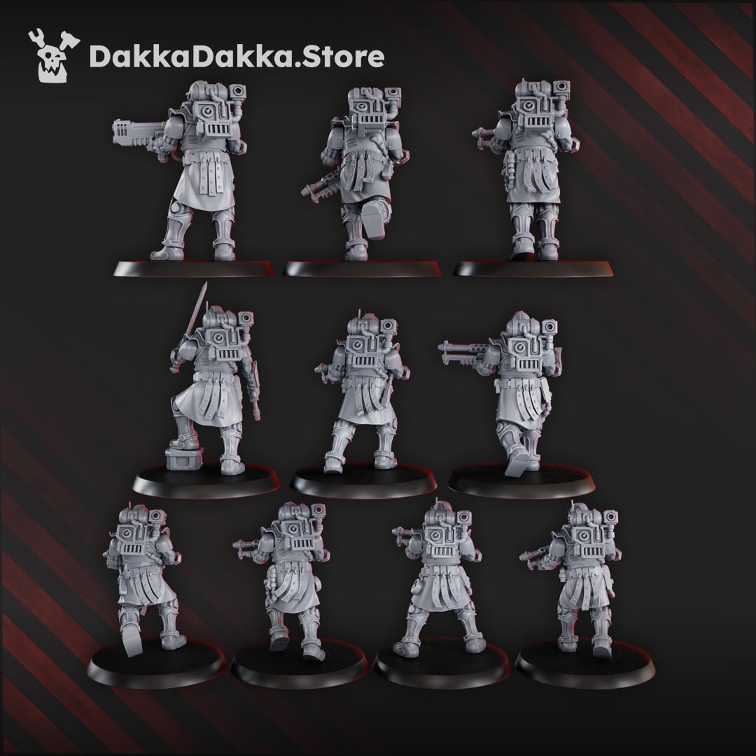 Tabletop Terrain Miniature Satellitum Mechguards Squad (x10)