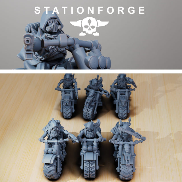 Tabletop Terrain Miniature Scavenger Bikers