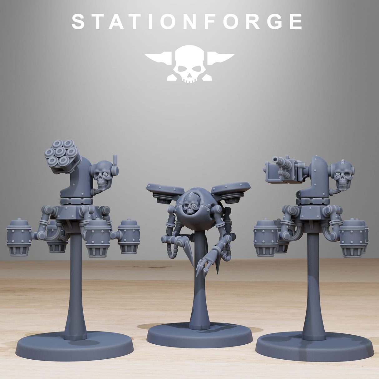 Tabletop Terrain Miniature Scavenger Drones