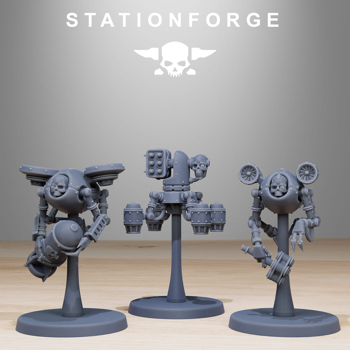 Tabletop Terrain Miniature Scavenger Drones