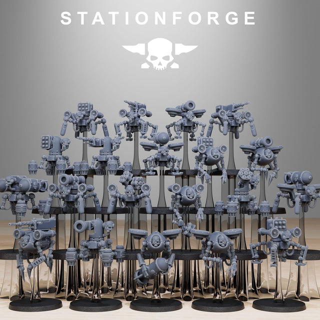 Tabletop Terrain Miniature Scavenger Drones