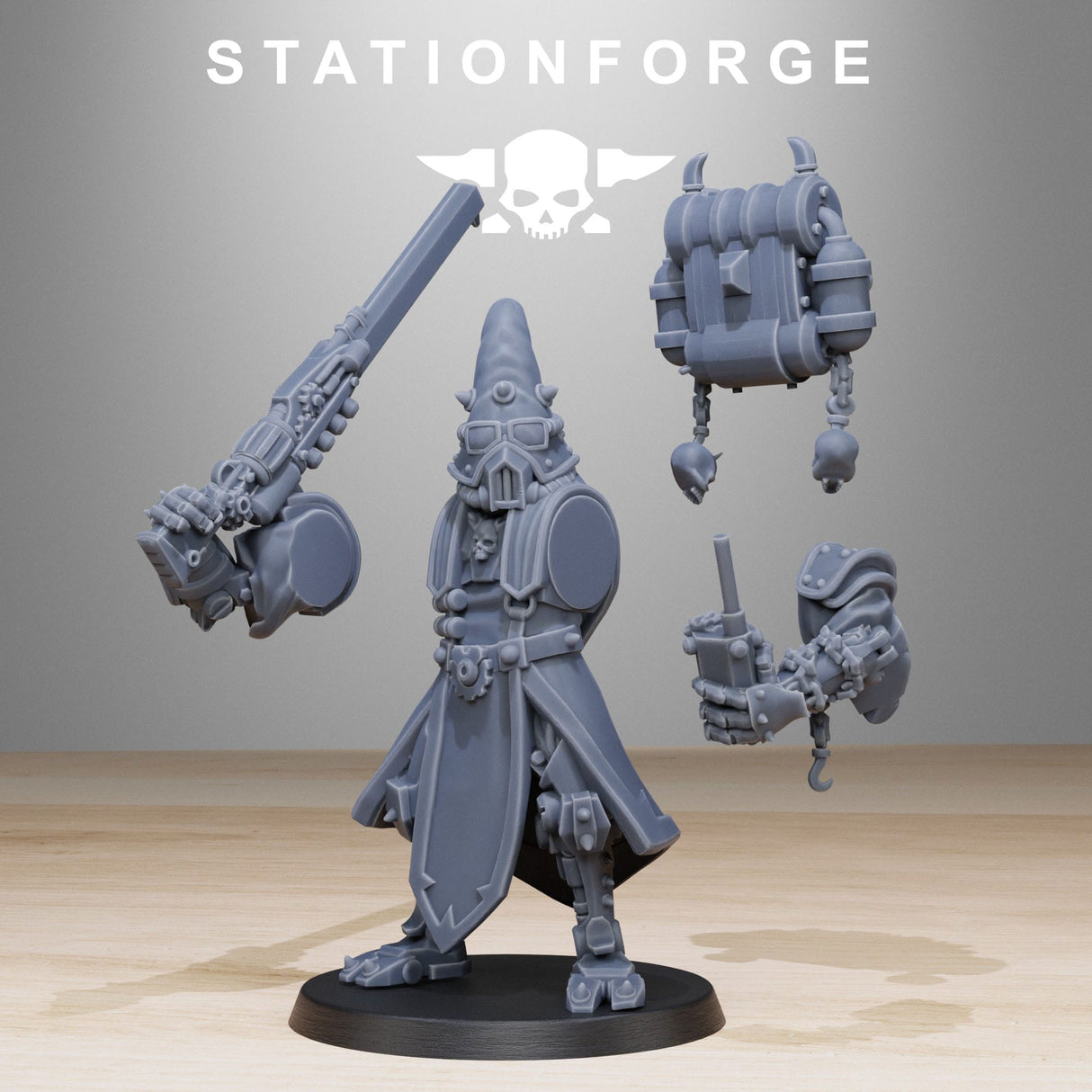 Tabletop Terrain Miniature Scavenger Hooded Cultists