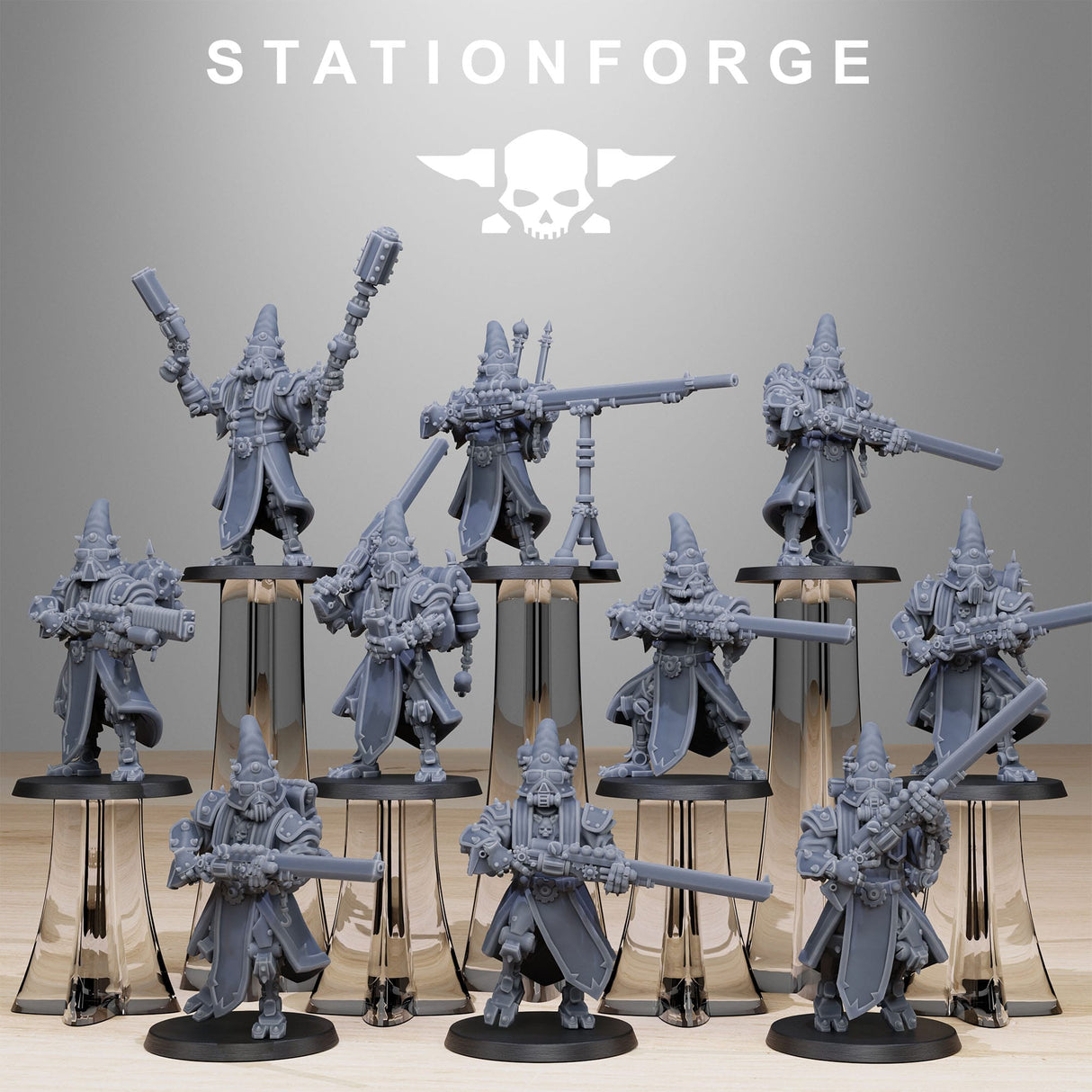 Tabletop Terrain Miniature Scavenger Hooded Cultists