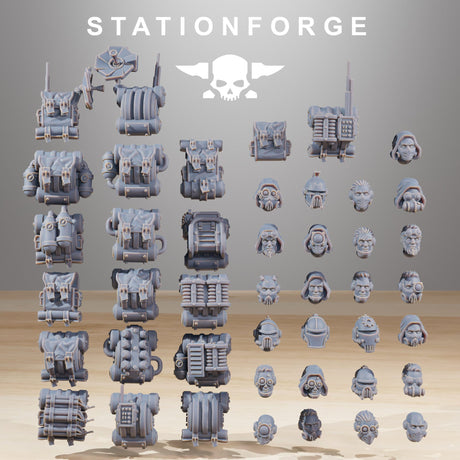 Tabletop Terrain Miniature Scavenger Infantry Builder Kit