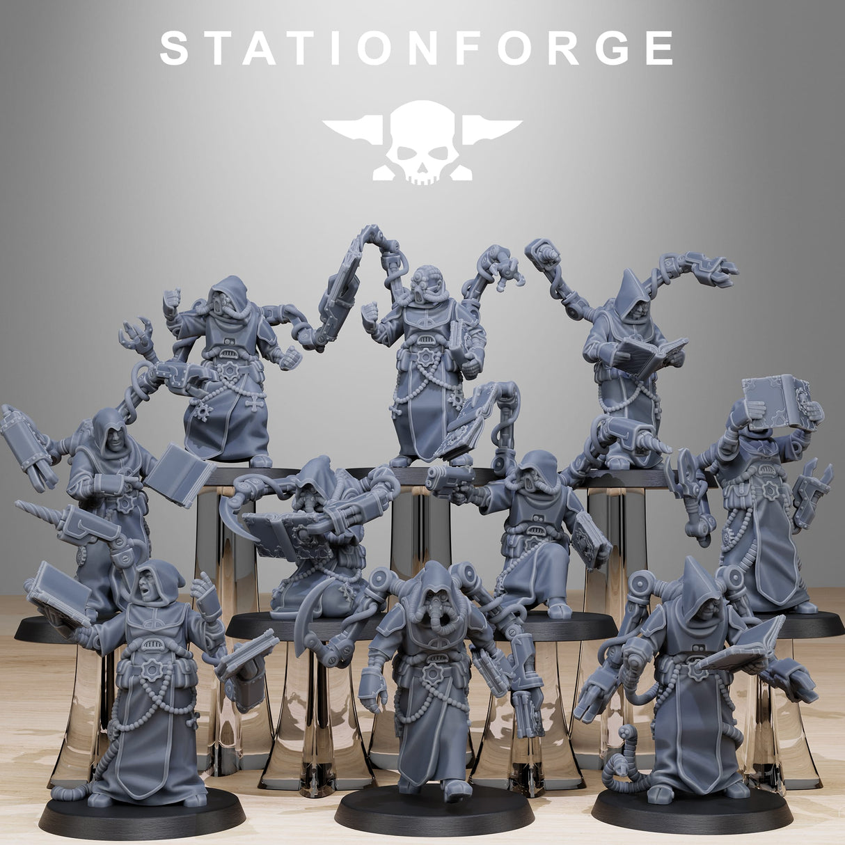 Tabletop Terrain Miniature Scavenger Monks