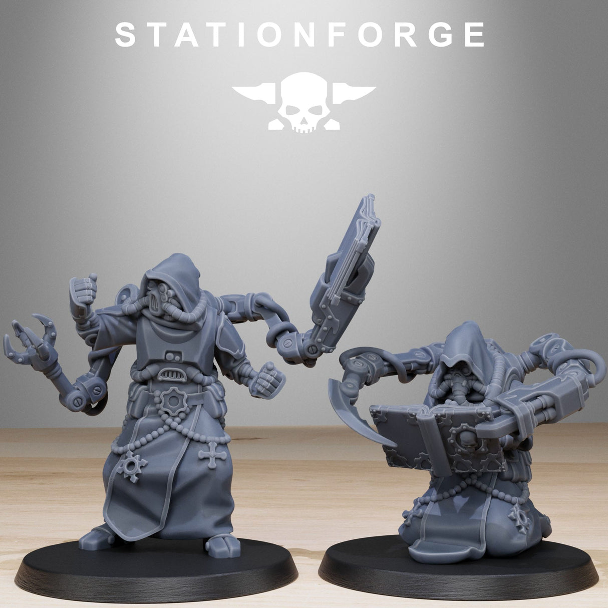 Tabletop Terrain Miniature Scavenger Monks