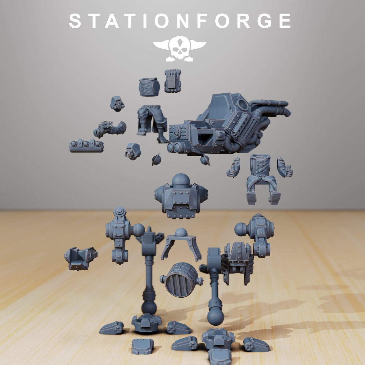 Tabletop Terrain Miniature Scavenger Scout Walker