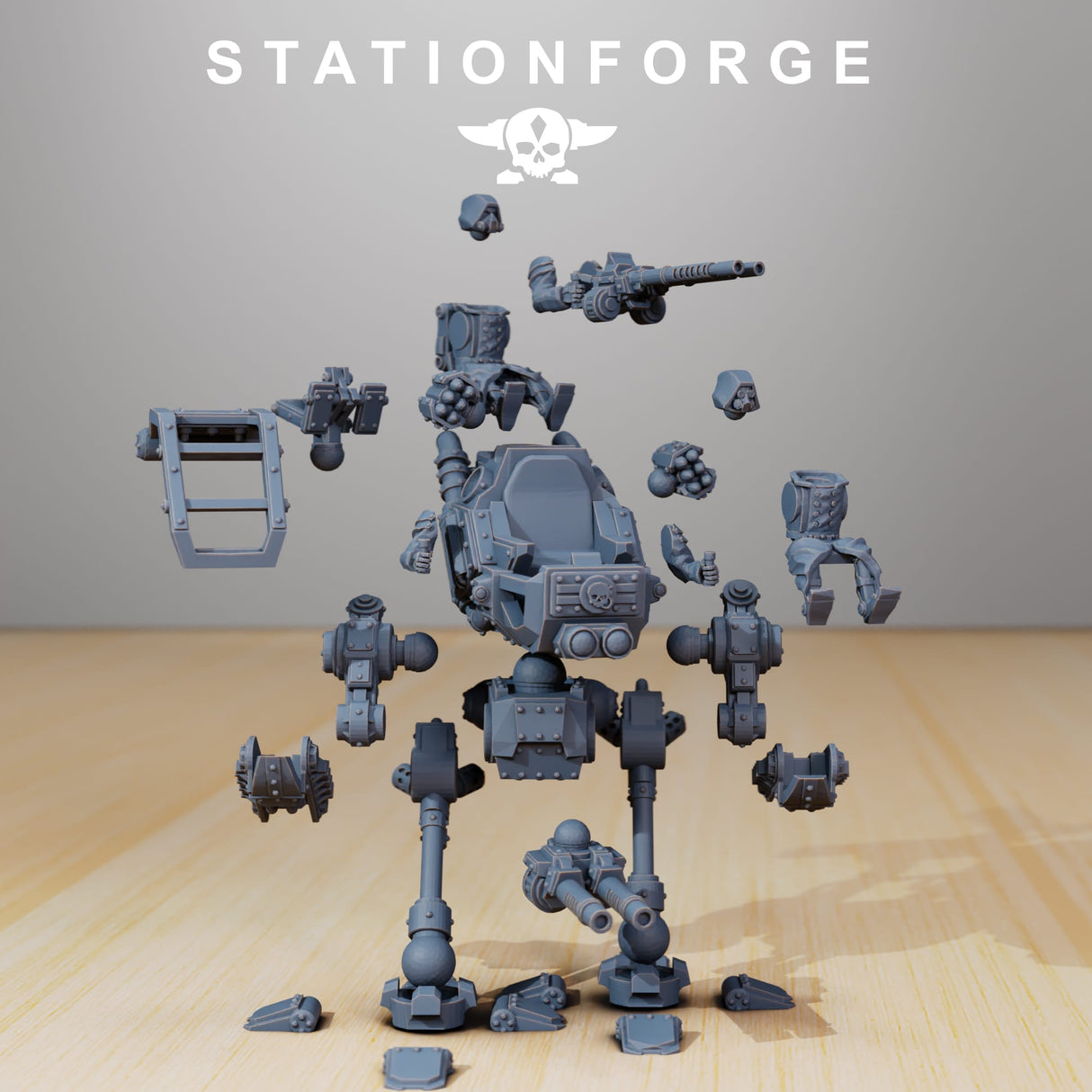 Tabletop Terrain Miniature Scavenger Scout Walker