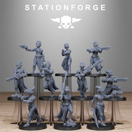 Tabletop Terrain Miniature Scavenger Sisters Infantry