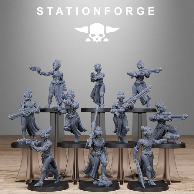 Tabletop Terrain Miniature Scavenger Sisters Infantry