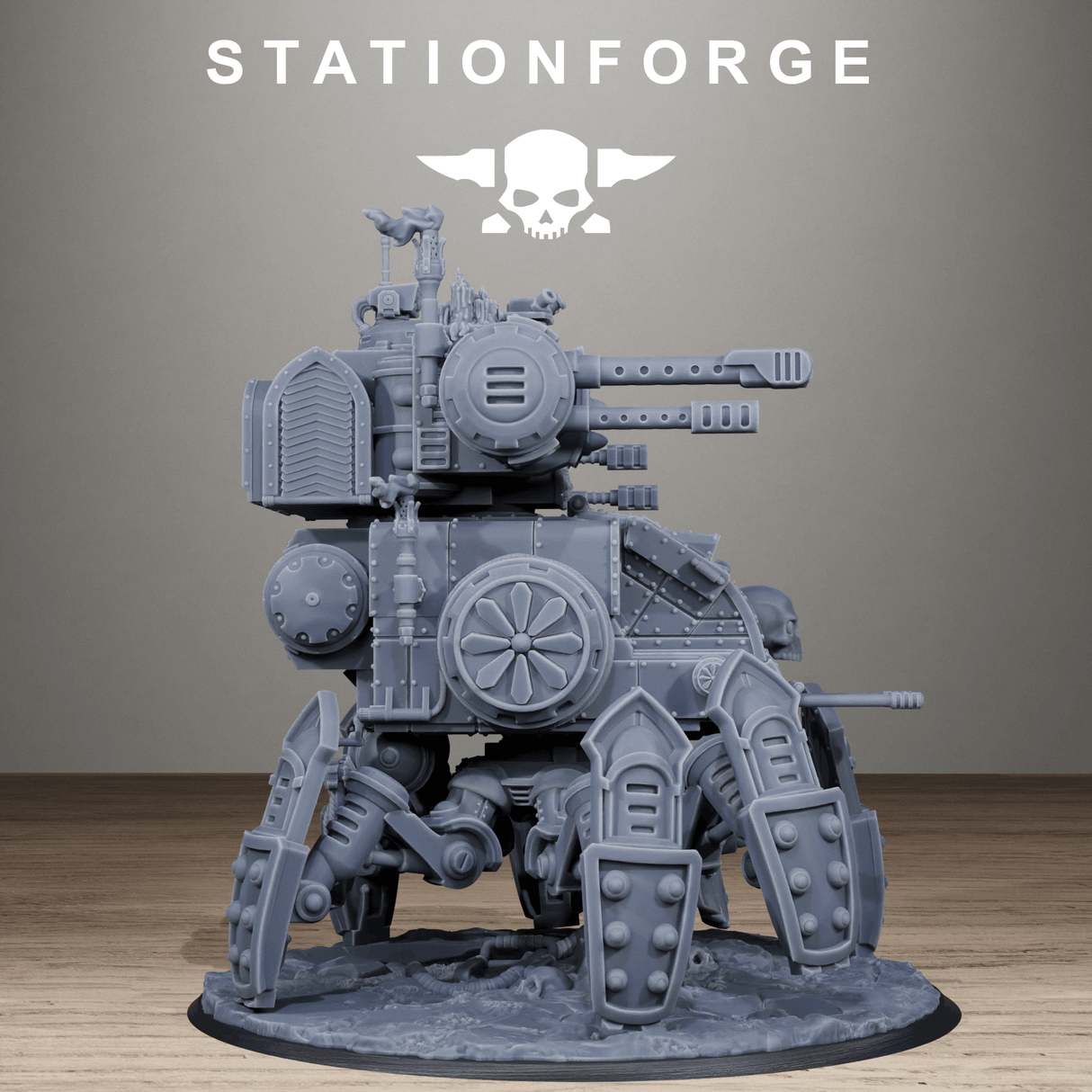 Tabletop Terrain Miniature Scavenger Tank Walker
