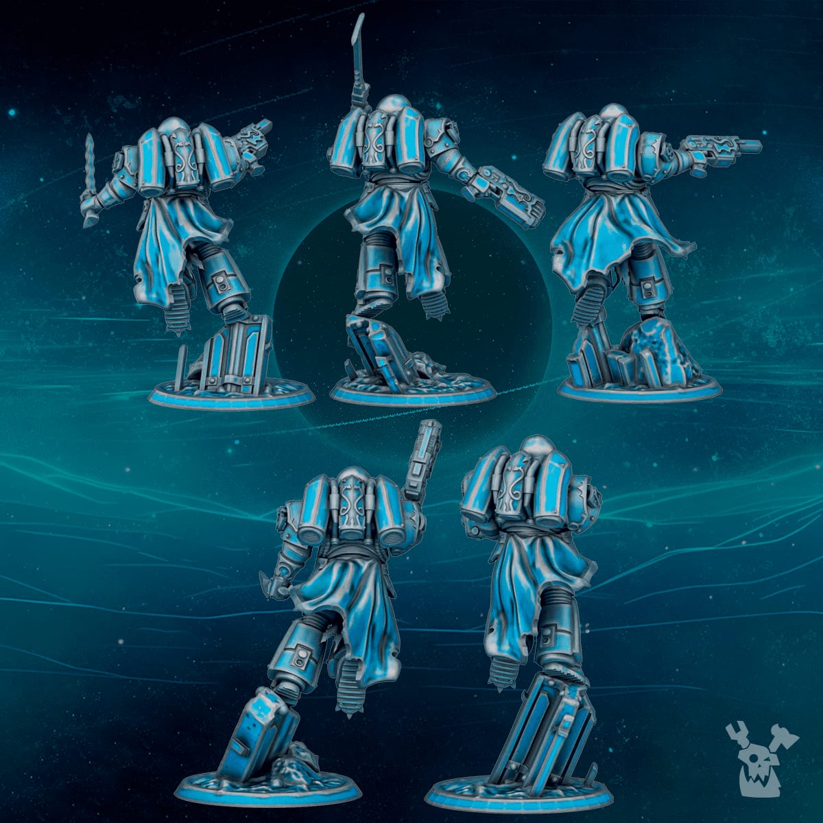 Tabletop Terrain Miniature Scylla Assault Brothers Squad (new design) (build kit)