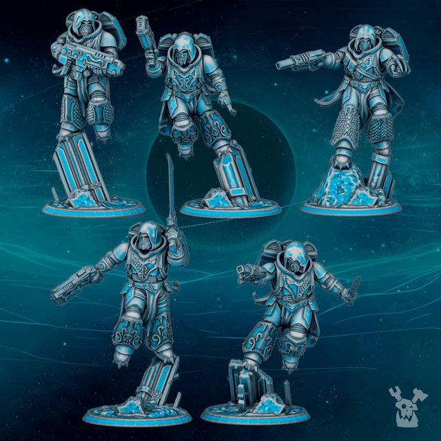 Tabletop Terrain Miniature Scylla Assault Brothers Squad (new design) (build kit)