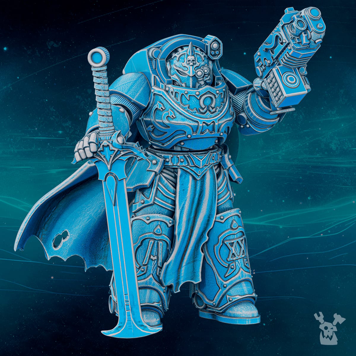 Tabletop Terrain Miniature Scylla Commander Banesword - Havoc Destroyer Armored Master of Scylla Legion 2.0