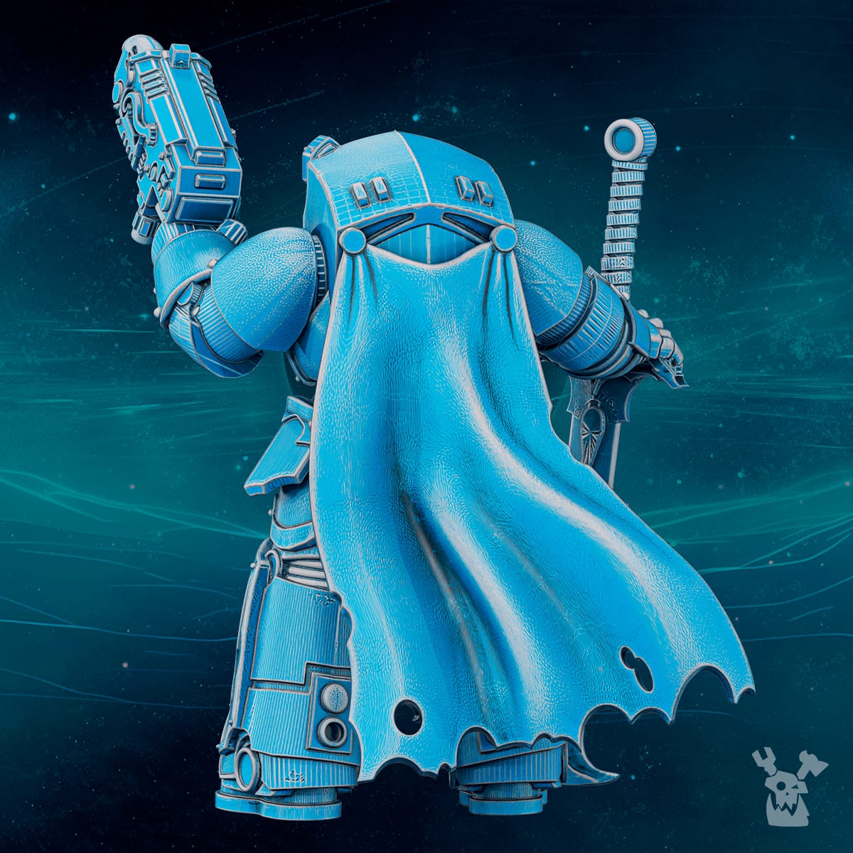 Tabletop Terrain Miniature Scylla Commander Banesword - Havoc Destroyer Armored Master of Scylla Legion 2.0