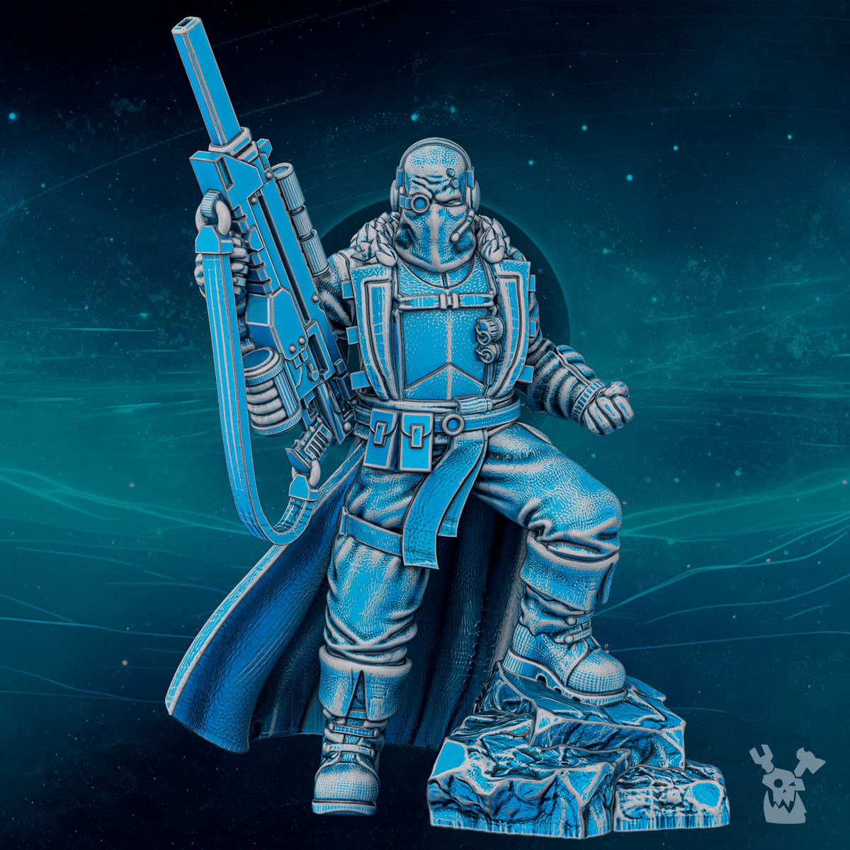 Tabletop Terrain Miniature Scylla Commander Fisher