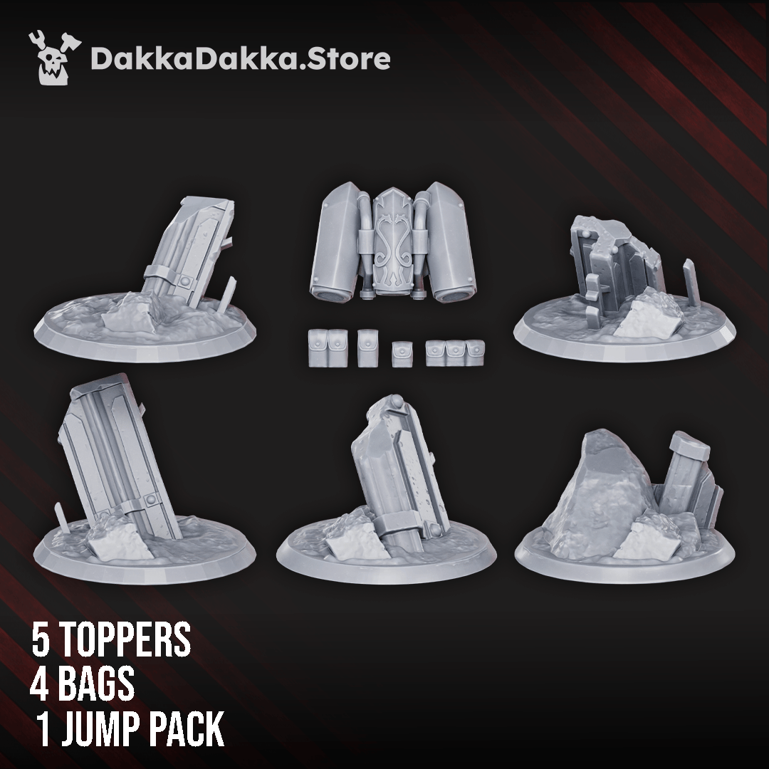 Tabletop Terrain Miniature Scylla Legion Assault Brothers squad (build kit)