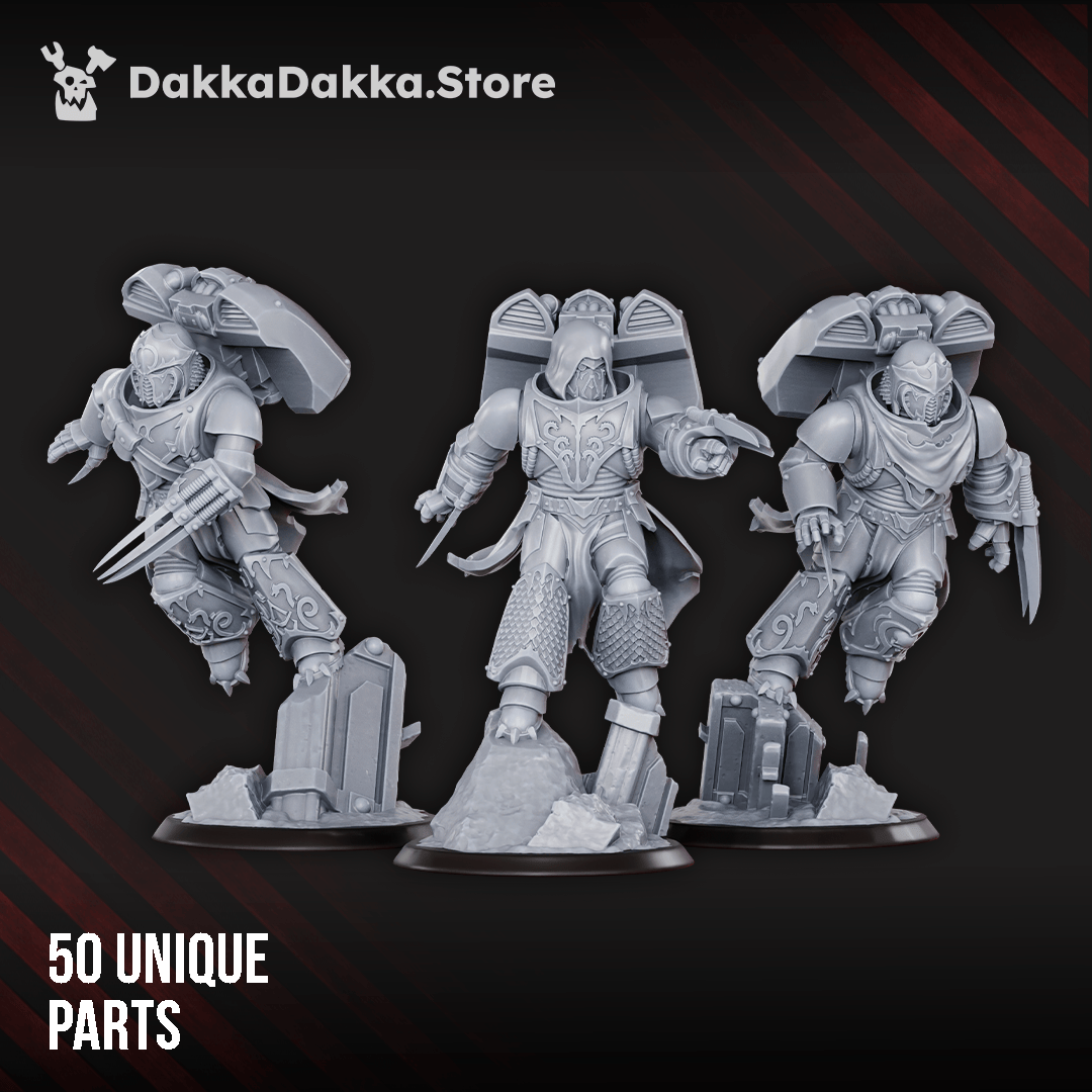 Tabletop Terrain Miniature Scylla Legion Assault Brothers squad (build kit)