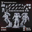 Tabletop Terrain Miniature Scylla Legion Assault Brothers squad (build kit)