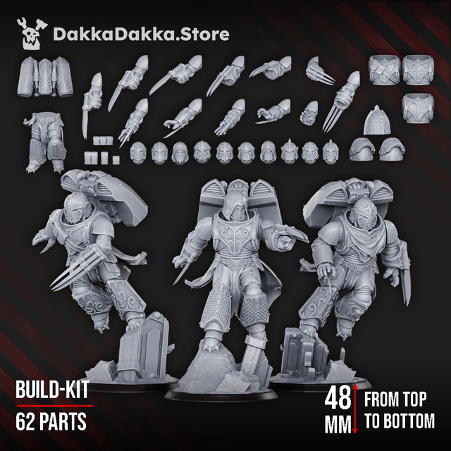 Tabletop Terrain Miniature Scylla Legion Assault Brothers squad (build kit)