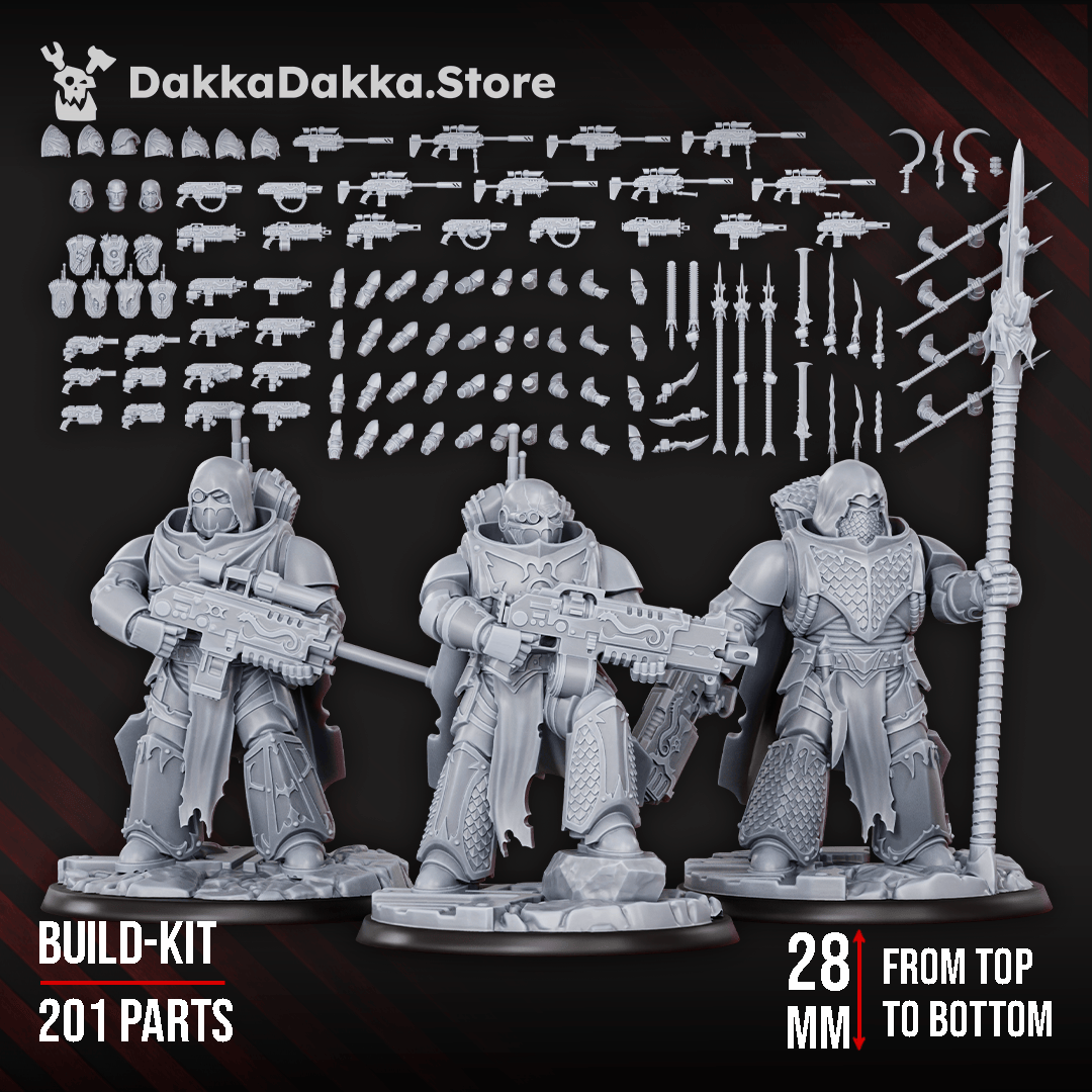 Tabletop Terrain Miniature Scylla Legion Core Set (Battle Brothers squad build kit)