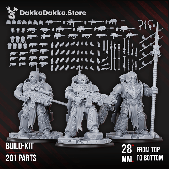 Tabletop Terrain Miniature Scylla Legion Core Set (Battle Brothers squad build kit)