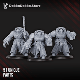 Tabletop Terrain Miniature Scylla Legion Destroyers squad (build kit)