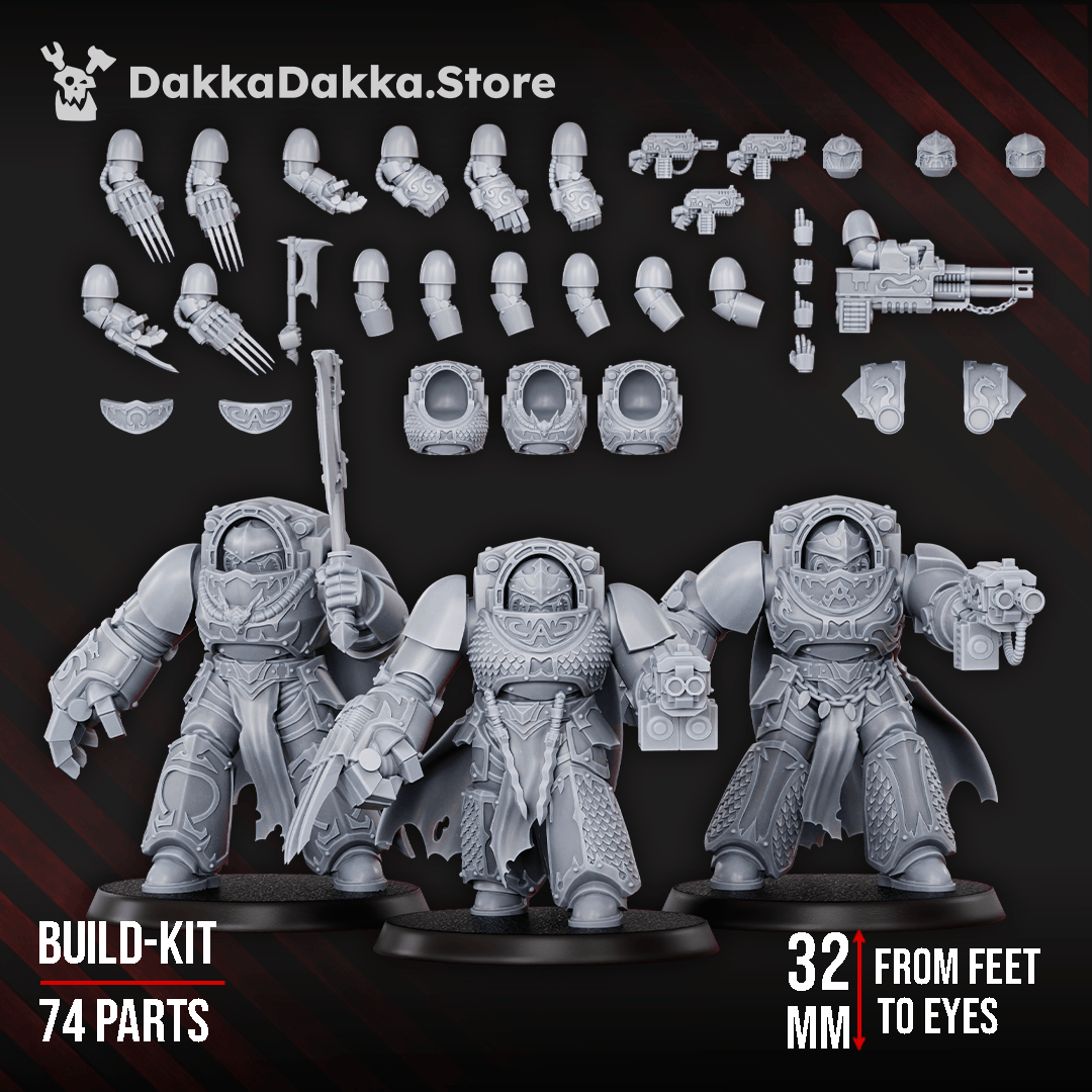 Tabletop Terrain Miniature Scylla Legion Destroyers squad (build kit)