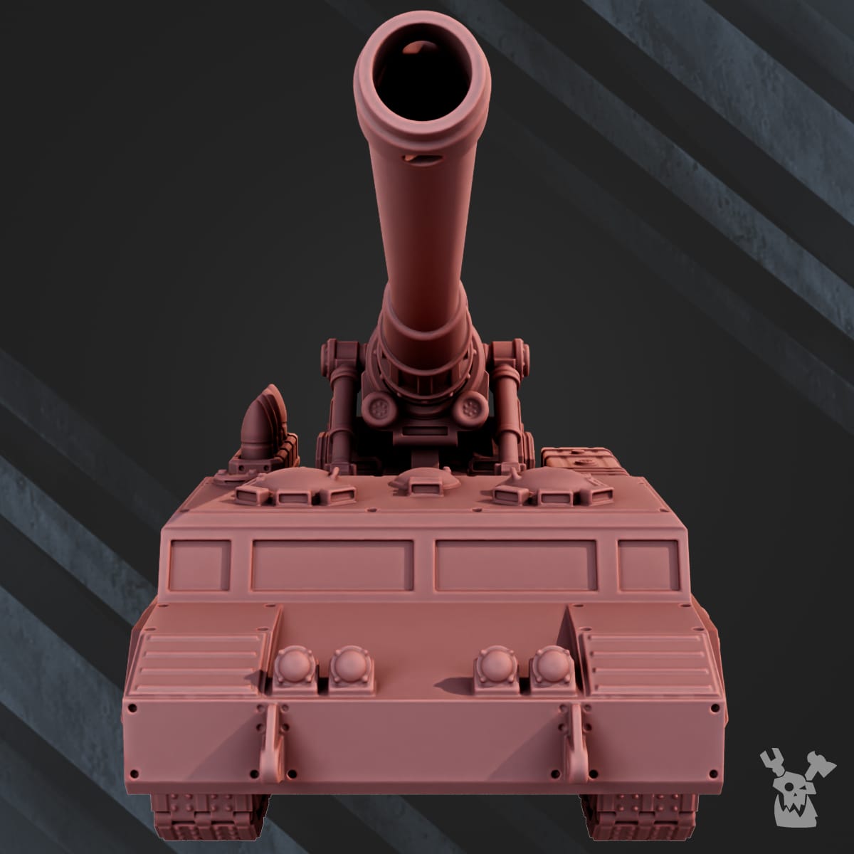 Tabletop Terrain Miniature Self-Propelled Artillery "Dead Flower"