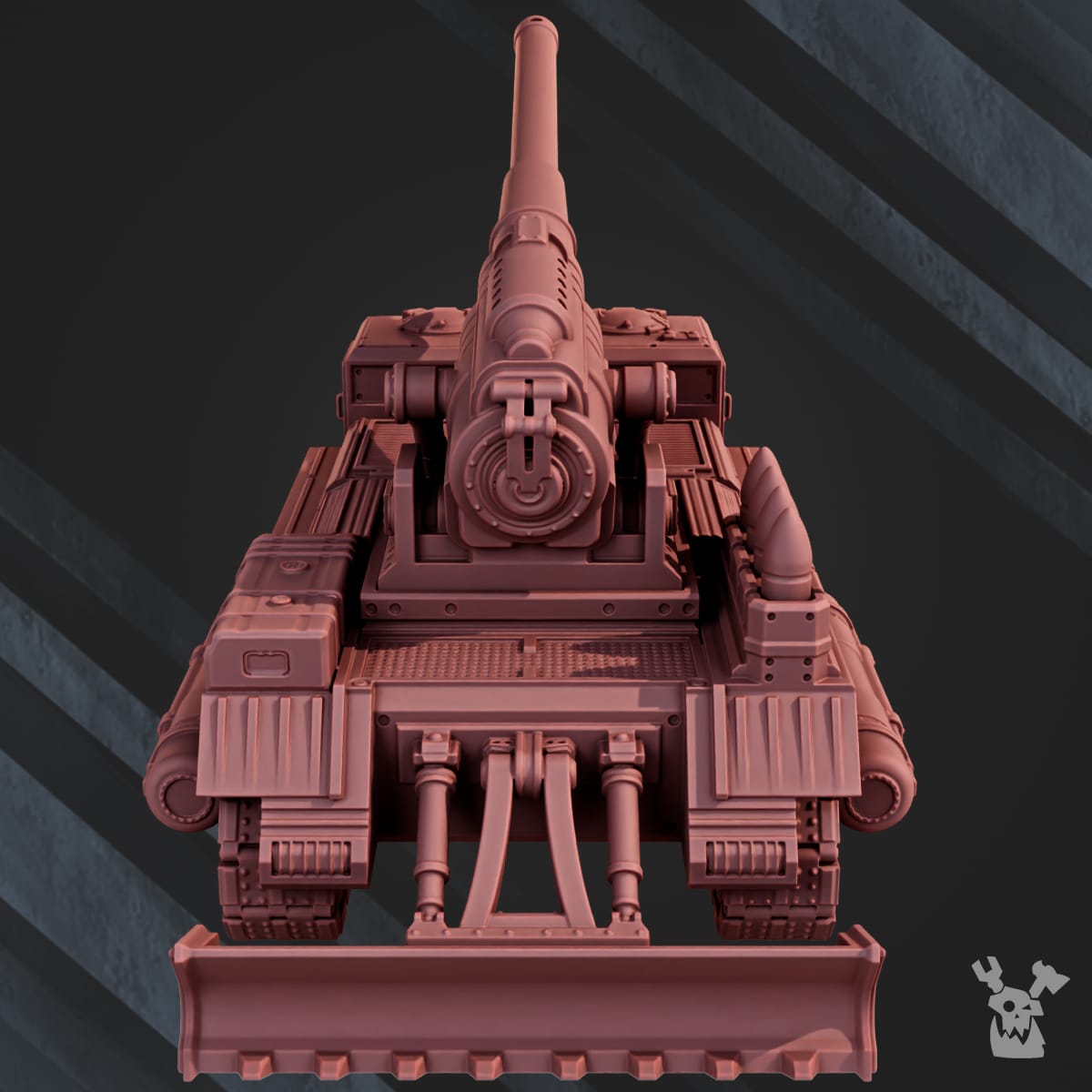Tabletop Terrain Miniature Self-Propelled Artillery "Dead Flower"