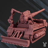Tabletop Terrain Miniature Self-Propelled Artillery "Dead Flower"