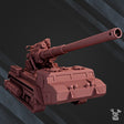 Tabletop Terrain Miniature Self-Propelled Artillery "Dead Flower"