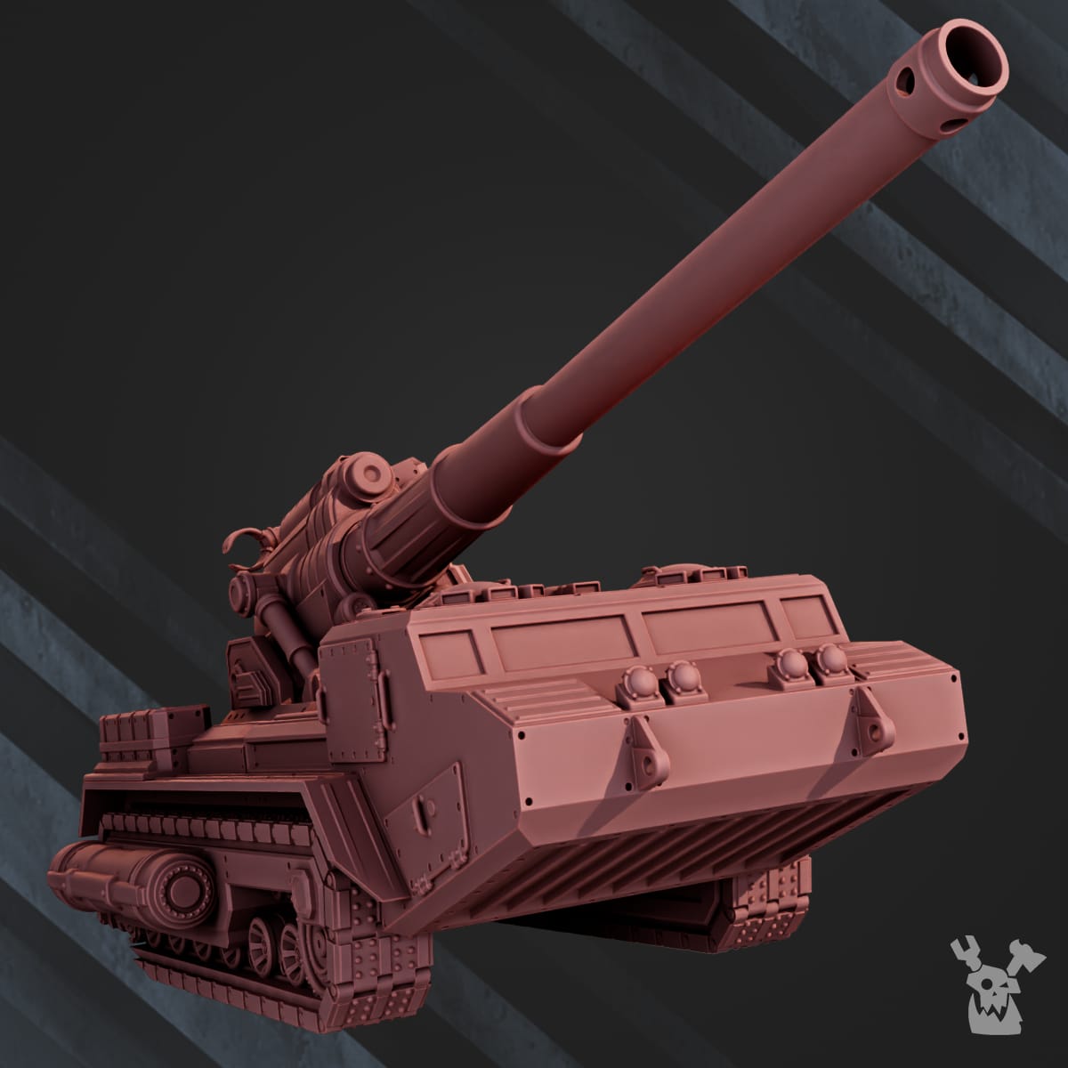 Tabletop Terrain Miniature Self-Propelled Artillery "Dead Flower"