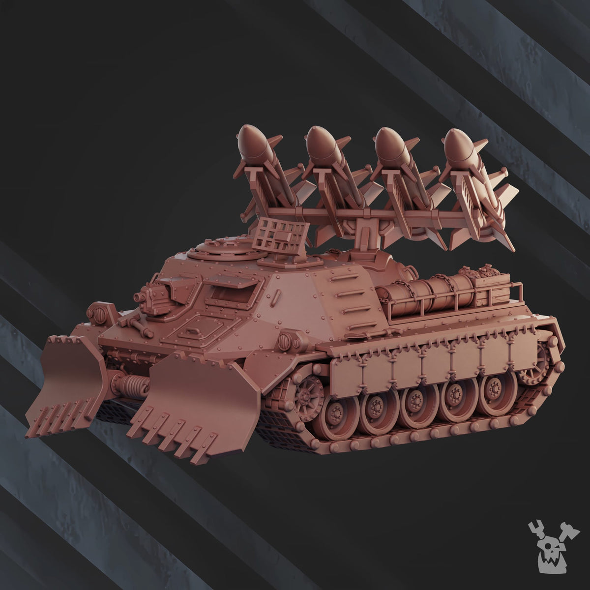 Tabletop Terrain Miniature Self Propelled Rocket Launcher "Red Chernenko" RC-985