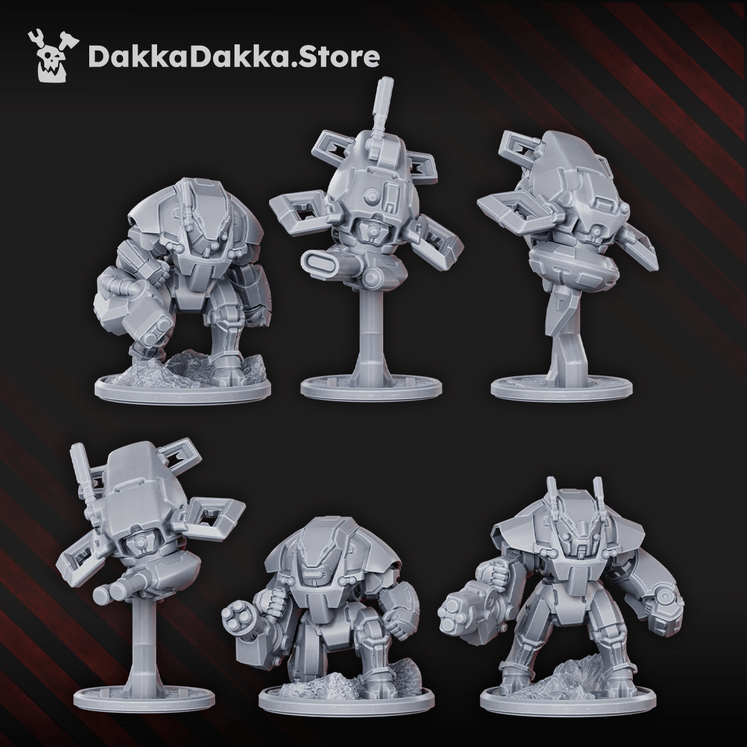 Tabletop Terrain Miniature Shadow Combat Suits